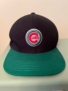 Chicago Cubs Black & Green Mexico Snapback Hat